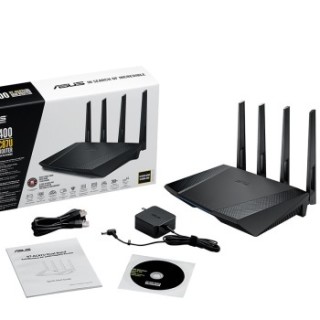 ASUS 华硕 RT-AC87U 2400M WiFi 5 家用路由器 黑色