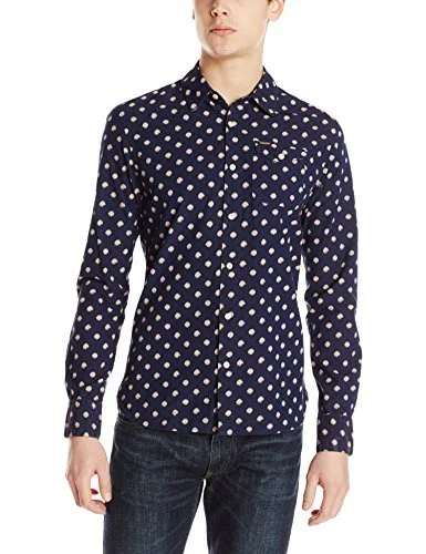 苏格兰苏打Scotch & Soda Chic Indigo Inspired 男款长袖衬衫