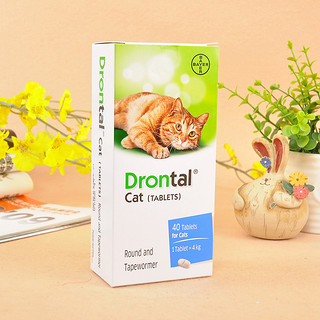 BAYER 拜耳 Drohtal Cat 内虫逃 猫咪专用驱虫片