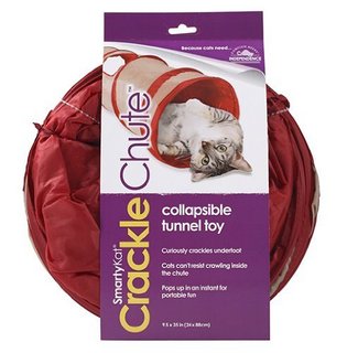 SmartyKat Crackle Chute Cat Toy 猫用可摺叠发声滑行通道