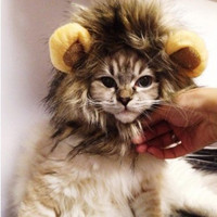 Dogloveit Pet Costume Lion Mane Wig 宠物万圣节 狮子头套