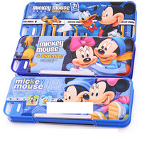 Disney 迪士尼 DM0908 米奇小学生双开多功能文具盒