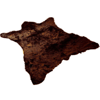商品fur accents brown bear skin accent rug 人造熊皮地毯