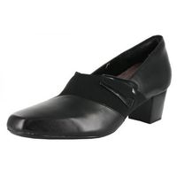 Clarks Levee Bank Pump 女款真皮中跟鞋