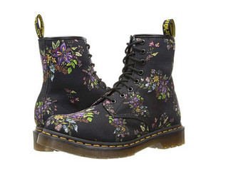 Dr. Martens Castel 女士经典8孔印花马丁靴 CASTEL-W