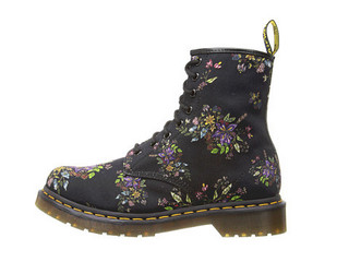 Dr. Martens Castel 女士经典8孔印花马丁靴 CASTEL-W