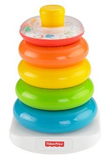 Fisher-Price 费雪 Brilliant Basics Rock-a-Stack 71050 叠叠彩虹塔