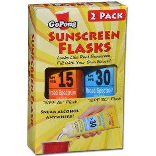 GoPong Hidden Sunscreen Alcohol Flask 防晒霜造型酒壶
