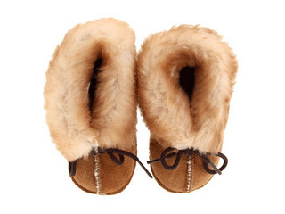 Minnetonka Kids Genuine Sheepskin 婴幼儿短靴