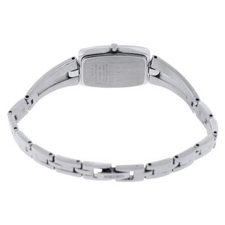 SEIKO 精工 SUP083 女士石英手表 17mm 贝母盘 银色不锈钢带 酒桶形