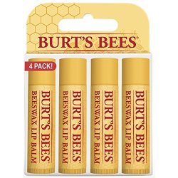 Burt's Bees 小蜜蜂 Lip Balm Beeswax 蜂蜡润唇膏 4支装
