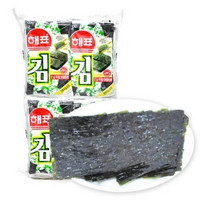 包邮韩国海牌菁品海苔4连包16g*4海苔即食儿童辅食零食品