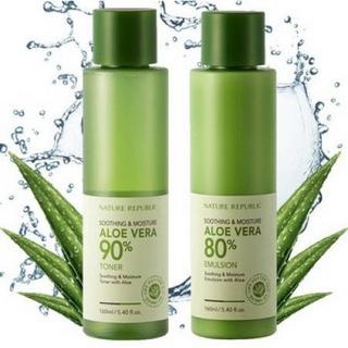 NATURE REPUBLIC 自然乐园 护肤套装 (化妆水160ml+乳液160ml+凝胶300ml)