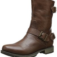 SKECHERS 斯凯奇 Mid 3 Buckle Motorcycle 女士中筒靴
