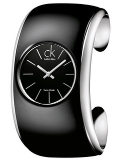 Calvin Klein 卡尔文·克莱恩 Gloss K6092101 珐琅外壳 女士手镯腕表
