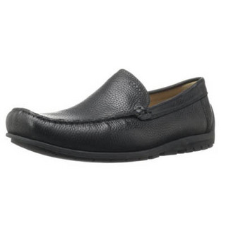 ecco 爱步 Soft Loafer 男款休闲皮鞋Black  US7.5