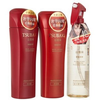 TSUBAKI 丝蓓绮 奢耀柔艳 洗发露套装 （洗发露 200ml*2+喷雾 160ml）