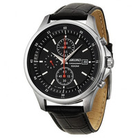 Seiko 精工 SNDE29 三眼计时男士腕表