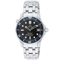 OMEGA 欧米茄 Seamaster海马系列 2222.80.00 男士机械手表 36mm 黑盘 银色不锈钢表带 圆形