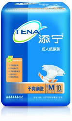 TENA 添宁 干爽亲肤 成人纸尿裤 老年人产妇中号M80片尿不湿