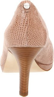 Calvin Klein Kail Pearlized 女士鱼嘴真皮高跟鞋 Taupe US 5.5
