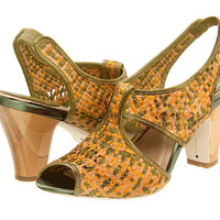 FRYE Ramsey Woven Peep 女士真皮编织高跟鞋