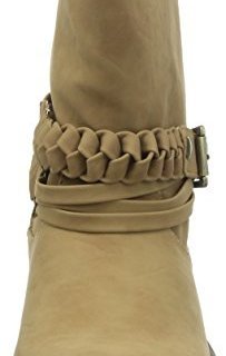 SKECHERS 斯凯奇 Mad Dash Braid Harness 女款真皮短靴