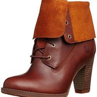 Timberland 添柏岚 EK Stratham Heights WP Fold 女款真皮短靴