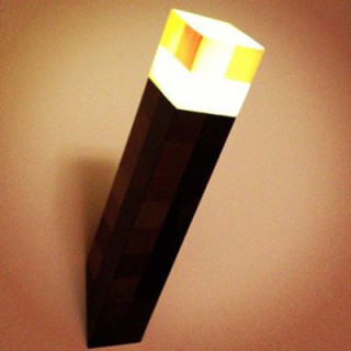 Minecraft Think Geek Wall Torch Minecraft周边墙挂火炬夜灯