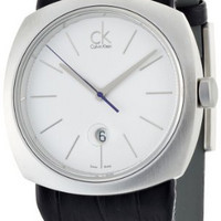 Calvin Klein Conversion K9711120 男款时尚腕表 45mm 银色 黑色 皮革