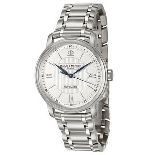 BAUME & MERCIER 名士 Classima系列 MOA08837 男士机械手表 39mm 白盘 银色不锈钢带 圆形