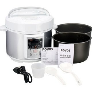 POVOS 奔腾 LN527 电压力锅 5L 银灰色