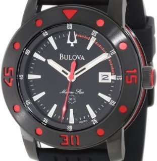 BULOVA  宝路华 MARINE STAR 98B164 男款腕表 44mm 黑色 黑色 橡胶