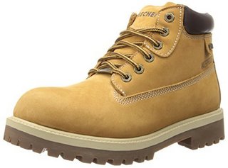 SKECHERS 斯凯奇 Sergeants Verdict 男士工装靴 Wheat