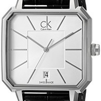 Calvin Klein Concept K1U21120 男士时装腕表 42mm 银色 黑色 皮革