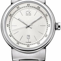 Calvin Klein 卡文克莱 Celerity 系列 K7551126 男款石英腕表 44mm 银色 银色 不锈钢