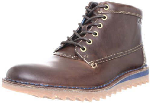 CLARKS MEN\'S NEWBY -Fly Brown Leather Clarks | Shoes | Clarks Newby Jump Tan Leather Tall Boot New  main image 2