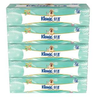 Kleenex 舒洁 有芯卷纸 绿茶洋甘菊  3层*250节*10卷*5提