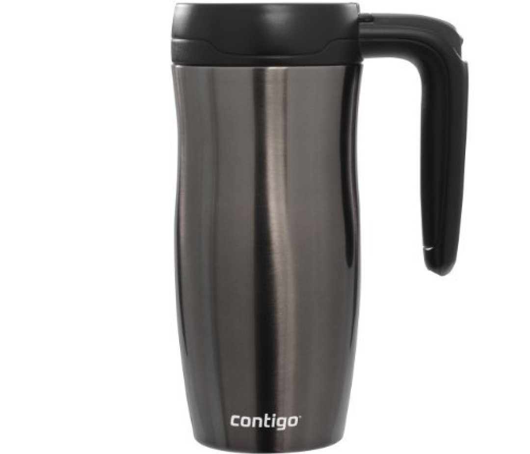 高颜值办公室必备：contigo Autoseal 系列 Randolph 不锈钢保温杯 450ml