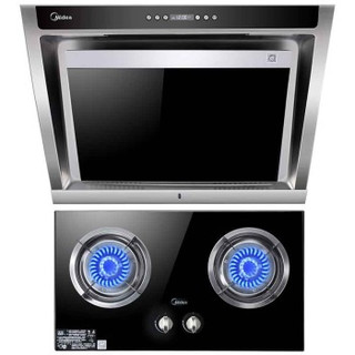 Midea 美的 DJ213+QL303B 侧吸烟机配钢化玻璃灶 烟灶套装