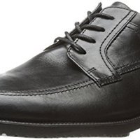 ROCKPORT 乐步 Dressport Moccasin Front 男士休闲皮鞋 黑色
