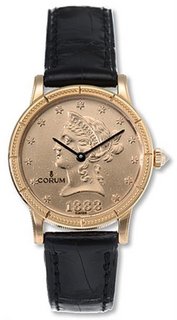 CORUM 昆仑 Coin Watch 049-357-56-0081-MU36 女款金币表