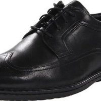 ROCKPORT 乐步 Business Wingtip 男士雕花正装皮鞋 深棕色