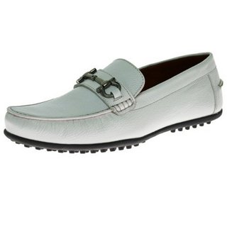 Luciano Natazzi Kenzo Driving Moccasin Loafer 男士休闲皮鞋 White US8