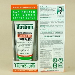 TheraBreath Fresh Breath Dry Mouth 除口气牙膏 113.5g