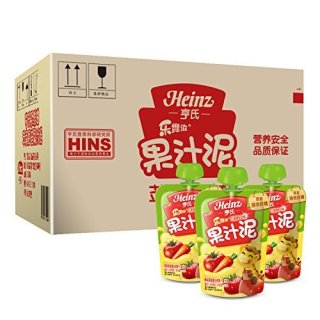 Heinz 亨氏 乐维滋果汁泥 苹果香橙(120g*24袋)