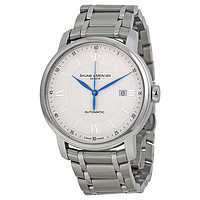 BAUME & MERCIER 名士 Classima系列 MOA10085 男士机械手表 42mm 白盘 银色不锈钢带 圆形