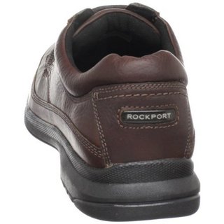 ROCKPORT 乐步 Banni Moc-Toe Rugged Oxford 男款休闲皮鞋 Dark Tan US7 (深棕色)