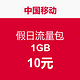促销活动：中国移动假日流量包  1GB