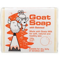 羊奶皂(Goat Soap) 山羊奶皂燕麦味香皂 100g 滋润营养 深层清洁 各种肤质 *2件